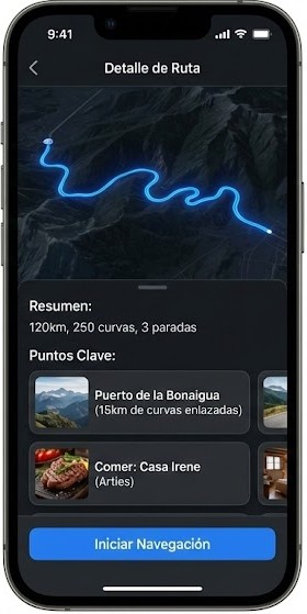 Seleccionar tipo de ruta